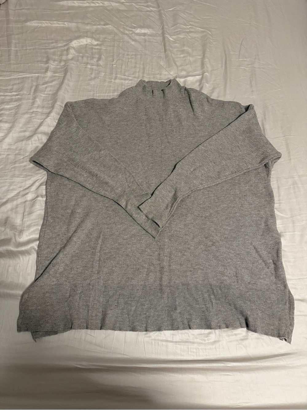 Altar’d State Women's Gray Mock Neck Sweater
